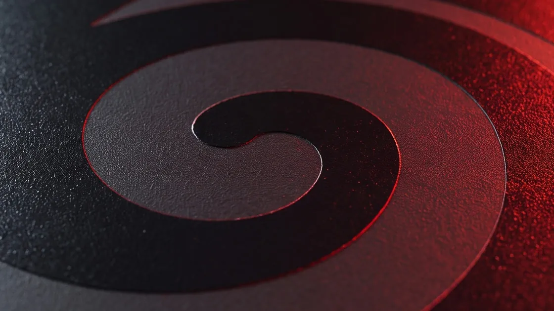 Close view of the gritty paddle face and its koru swirl